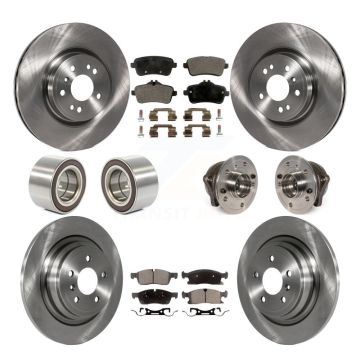 Front Rear Hub Bearing Brake Rotor And Pad Shoe Kit (10Pc) For Mercedes-Benz ML350 GLE350 KBB-109161