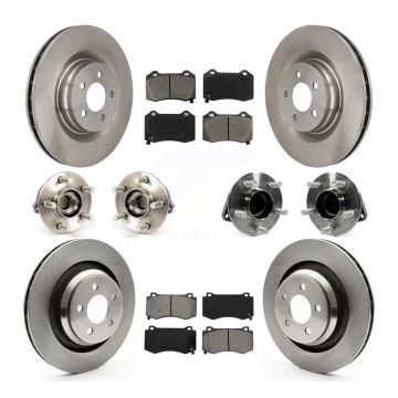 Front Rear Hub Bearing Disc Brake Rotor And Pad Kit (10Pc) For Dodge Chrysler 300 Charger KBB-109644