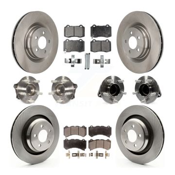Front Rear Hub Bearing Disc Brake Rotors And Pads Kit (10Pc) For Dodge Challenger Charger KBB-110482
