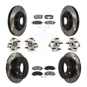 Front Rear Hub Bearing Coat Brake Rotor Pad Kit (10Pc) For Chrysler Dodge Sebring Avenger KBB-110994