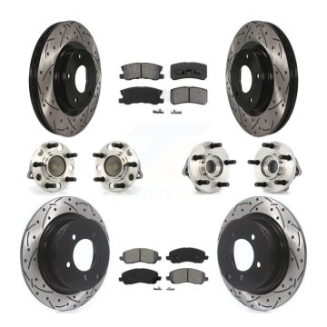 Front Rear Hub Bearing Coat Brake Rotor Pad Kit (10Pc) For Chrysler Sebring Dodge Avenger KBB-110995