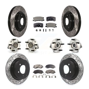 Front Rear Hub Bearing Coat Brake Rotor Pad Kit (10Pc) For Chrysler Sebring Dodge Avenger KBB-111214