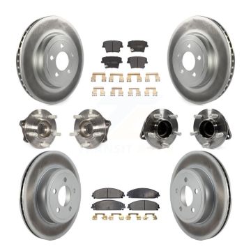 Front Rear Hub Bearing Coated Brake Rotor Pad Kit (10Pc) For Dodge Charger Challenger 300 KBB-111725