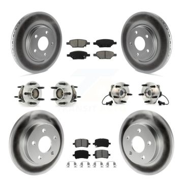 Front Rear Hub Bearing Coated Brake Rotor Pad Kit (10Pc) For Chevrolet Malibu HHR Pontiac KBB-112015