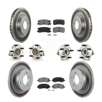Front Rear Hub Bearing Coat Brake Rotor Pad Kit (10Pc) For Chrysler Sebring Dodge Avenger KBB-112083