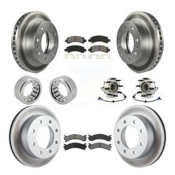 Front Rear Hub Bearing Coat Brake Rotor Pad Shoe Kit (10Pc) For GMC Savana 2500 Chevrolet KBB-112440