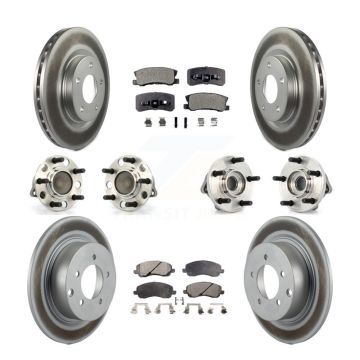 Front Rear Hub Bearing Coat Brake Rotor Pad Kit (10Pc) For Chrysler Sebring Dodge Avenger KBB-112650
