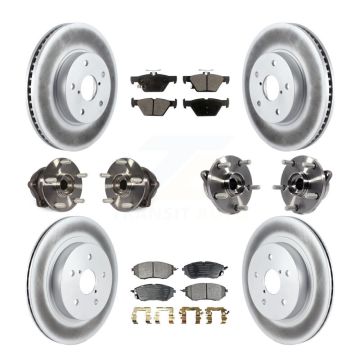 Front Rear Hub Bearing Coated Disc Brake Rotor Pad Kit (10Pc) For 2015 Subaru Legacy 2.5L KBB-112811
