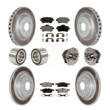 Front Rear Hub Bearing Coat Brake Rotor Pad Shoe Kit (10Pc) For Mercedes-Benz ML350 ML250 KBB-112943