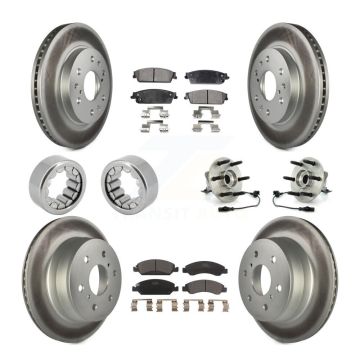 Front Rear Hub Bearing Coat Brake Rotor Pads Shoe Kit (10Pc) For Chevrolet Silverado 1500 KBB-113070
