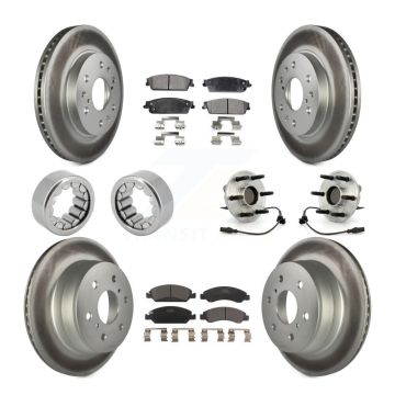 Front Rear Hub Bearing Coat Brake Rotor Pads Shoe Kit (10Pc) For Chevrolet Silverado 1500 KBB-113073