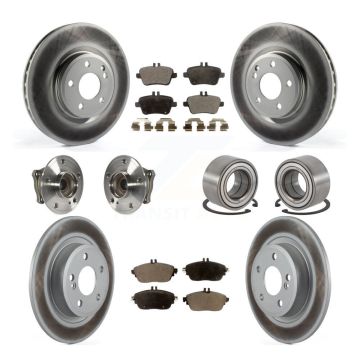 Front Rear Hub Bearing Coat Brake Rotor Pads Kit (10Pc) For Mercedes-Benz GLA250 CLA250 B KBB-113216