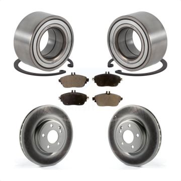 Front Wheel Bearing Coated Brake Rotor Pad Kit For Mercedes-Benz GLA250 CLA250 INFINITI B KBB-113226