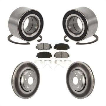 Front Wheel Bearing Coated Disc Brake Rotors And Pads Kit For Honda Civic Acura ILX KBB-113241