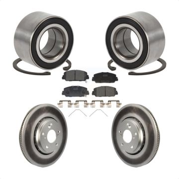 Front Wheel Bearing Coated Disc Brake Rotor And Ceramic Pad Kit For Honda Civic Acura ILX KBB-113265