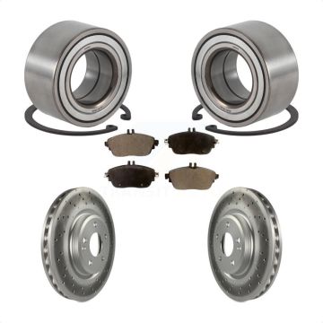 Front Wheel Bearing Coated Disc Brake Rotors And Pads Kit For Mercedes-Benz GLA250 CLA250 KBB-113271