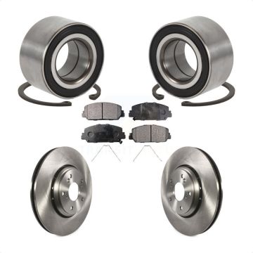 Front Wheel Bearing Disc Brake Rotor And Semi-Metallic Pads Kit For Honda Civic Acura ILX KBB-113276