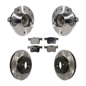 Front Hub Bearing Drilled Slot Brake Rotor Pads Kit For BMW 328i 320i 228i 428i 230i Gran KBB-113668