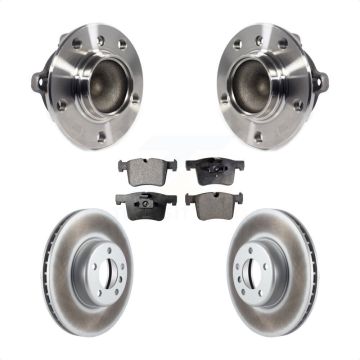Front Hub Bearing Coated Brake Rotor Pad Kit For BMW 335i With 340mm Diameter KBB-113751