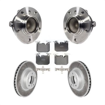 Front Hub Bearing Coat Brake Rotor Pads Kit For BMW 335i 328i 228i 435i M240i 230i 340i 3 KBB-113754
