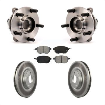 Front Hub Bearing Assembly Coated Disc Brake Rotors And Pads Kit For Nissan Murano KBB-113866