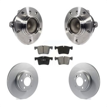 Front Hub Bearing Assembly Coated Disc Brake Rotors And Pads Kit For BMW 328i 330e KBB-113870