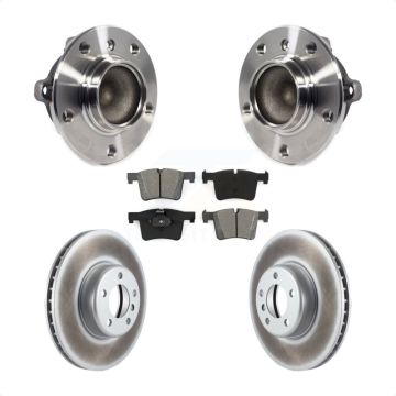 Front Hub Bearing Coated Brake Rotor Pad Kit For BMW 335i With 340mm Diameter KBB-113871