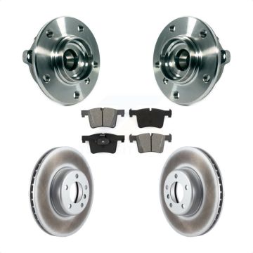 Front Hub Bearing Assembly Coated Disc Brake Rotors And Pads Kit For BMW 335i xDrive GT KBB-113875