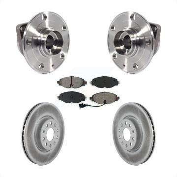 Front Hub Bearing Coat Brake Rotor Pads Kit For Volkswagen Taos GTI Golf Alltrack Audi A3 KBB-113878