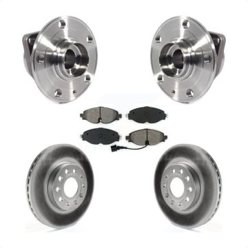 Front Hub Bearing Coat Brake Rotor Pad Kit For Volkswagen Jetta Taos Golf SportWagen Audi KBB-113879