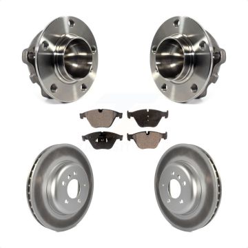 Front Hub Bearing Coated Brake Rotor Pads Kit For BMW 535i 640i Gran Coupe ActiveHybrid 5 KBB-113963