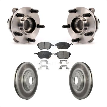 Front Hub Bearing Assembly Coated Disc Brake Rotor And Ceramic Pads Kit For Nissan Murano KBB-113964