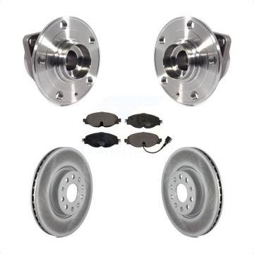 Front Hub Bearing Coat Brake Rotor Pads Kit For Volkswagen Taos GTI Golf Alltrack Audi A3 KBB-113981
