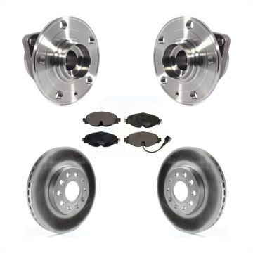 Front Hub Bearing Coat Brake Rotor Pad Kit For Volkswagen Jetta Taos Golf SportWagen Audi KBB-113982