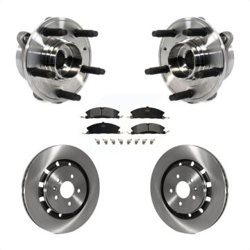 Front Hub Bearing Brake Rotor & Pads Kit For Ford Taurus Police Interceptor Sedan Special KBB-114048