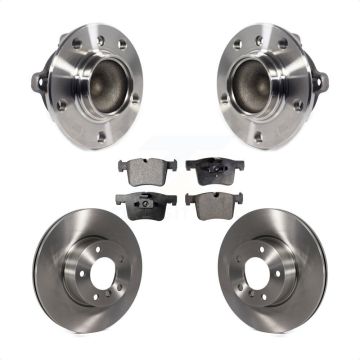 Front Hub Bearing Brake Rotor & Pads Kit For BMW 328i 320i 228i 428i 230i Gran Coupe 328d KBB-114049