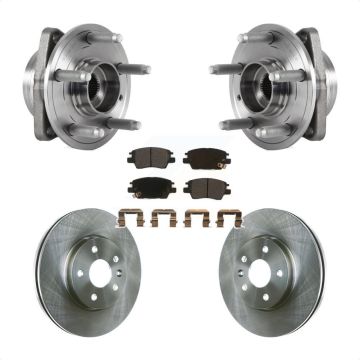 Front Hub Bearing Assembly Disc Brake Rotor And Pads Kit For Chevrolet Cruze Volt Bolt EV KBB-114065