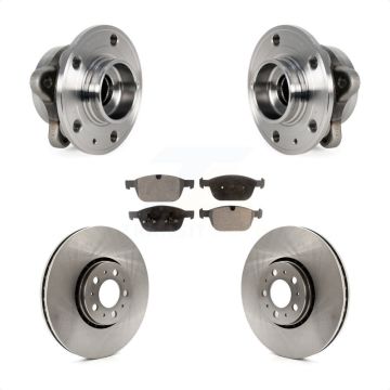 Front Hub Bearing Disc Brake Rotor Pad Kit For Volvo XC90 With 328mm Diameter KBB-114078