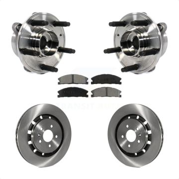 Front Hub Bearing Brake Rotor & Pads Kit For Ford Taurus Police Interceptor Sedan Special KBB-114092