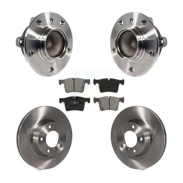 Front Hub Bearing Brake Rotor & Pads Kit For BMW 328i 320i 228i 428i 230i Gran Coupe 328d KBB-114093