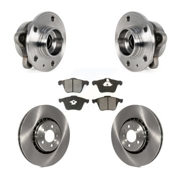 Front Hub Bearing Disc Brake Rotor Pad Kit For Volvo XC90 With 336mm Diameter KBB-114112