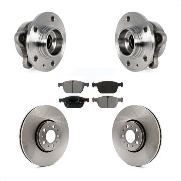 Front Hub Bearing Disc Brake Rotor Pad Kit For Volvo XC90 With 328mm Diameter KBB-114113