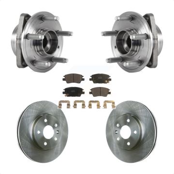 Front Hub Bearing Assembly Disc Brake Rotor And Pads Kit For Chevrolet Cruze Volt Bolt EV KBB-114144