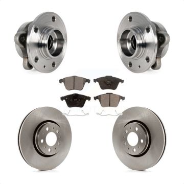 Front Hub Bearing Disc Brake Rotor Pad Kit For Volvo XC90 With 316mm Diameter KBB-114155