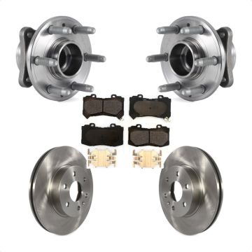 Front Hub Bearing Brake Rotor And Pad Kit For 2015-2020 Chevrolet Colorado GMC Canyon 4WD KBB-114166