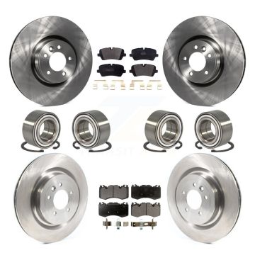 Front Rear Wheel Bearing Disc Brake Rotors And Pads Kit (10Pc) For Land Rover Range Sport KBB-114189