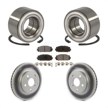 Front Wheel Bearing Coated Disc Brake Rotors And Pads Kit For Toyota Prius Prime AWD-e KBB-114305