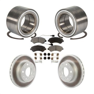 Front Wheel Bearing Coated Disc Brake Rotor And Pads Kit For Ram ProMaster 2500 3500 1500 KBB-114312