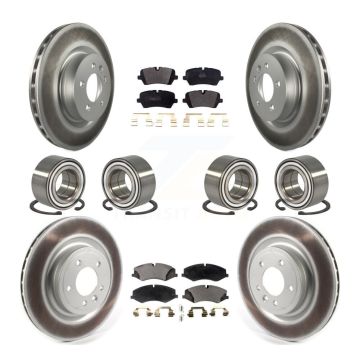Front Rear Bearing Coated Brake Rotor Pad Kit (10Pc) For Land Rover Range Sport Discovery KBB-114314