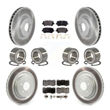 Front Rear Bearing Coated Disc Brake Rotor And Pads Kit (10Pc) For Land Rover Range Sport KBB-114315